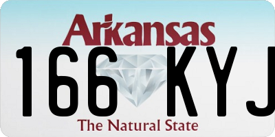 AR license plate 166KYJ