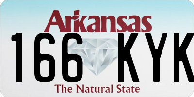 AR license plate 166KYK