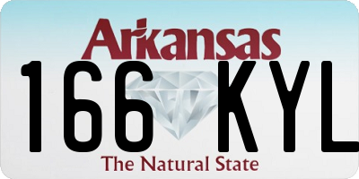 AR license plate 166KYL