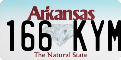 AR license plate 166KYM