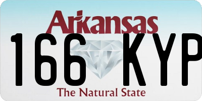 AR license plate 166KYP