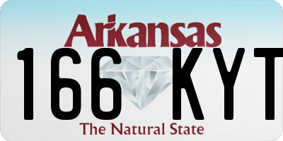 AR license plate 166KYT