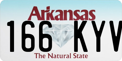 AR license plate 166KYV