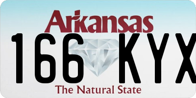 AR license plate 166KYX