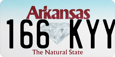 AR license plate 166KYY