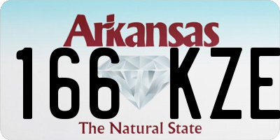 AR license plate 166KZE