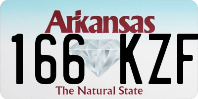 AR license plate 166KZF