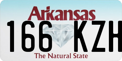 AR license plate 166KZH