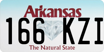 AR license plate 166KZI