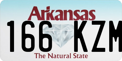 AR license plate 166KZM