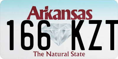 AR license plate 166KZT
