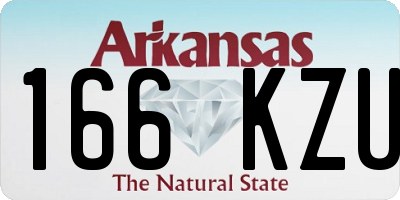 AR license plate 166KZU