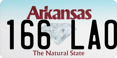 AR license plate 166LAO