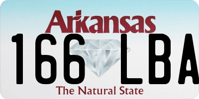 AR license plate 166LBA