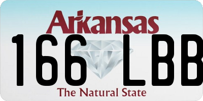 AR license plate 166LBB