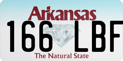 AR license plate 166LBF