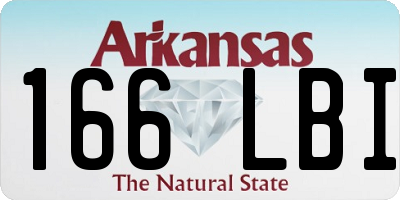 AR license plate 166LBI