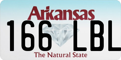 AR license plate 166LBL