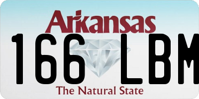 AR license plate 166LBM