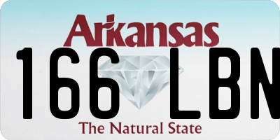 AR license plate 166LBN