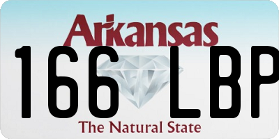 AR license plate 166LBP