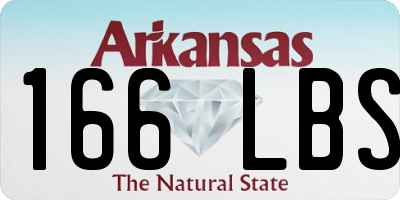 AR license plate 166LBS