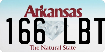 AR license plate 166LBT