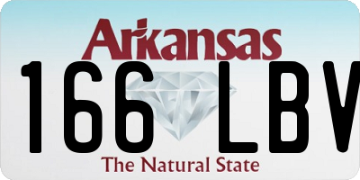 AR license plate 166LBV
