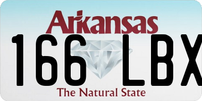 AR license plate 166LBX