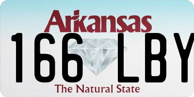 AR license plate 166LBY