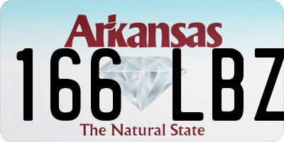 AR license plate 166LBZ