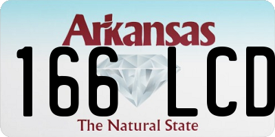 AR license plate 166LCD