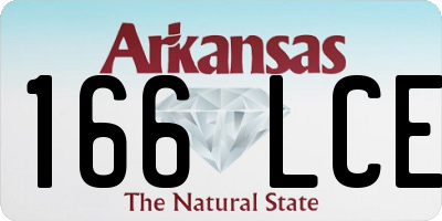 AR license plate 166LCE