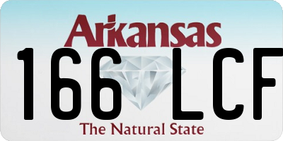 AR license plate 166LCF