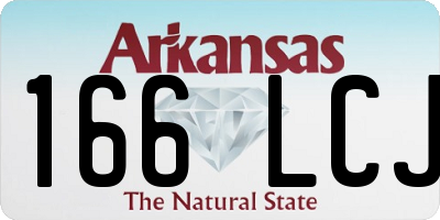 AR license plate 166LCJ