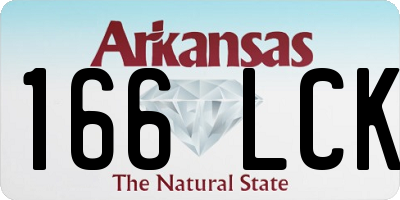 AR license plate 166LCK