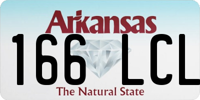 AR license plate 166LCL