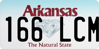 AR license plate 166LCM