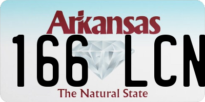 AR license plate 166LCN
