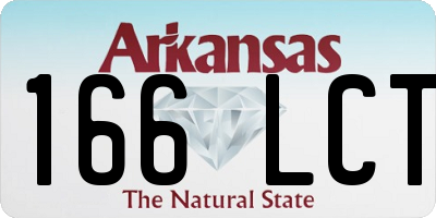 AR license plate 166LCT