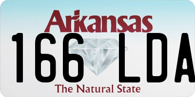 AR license plate 166LDA