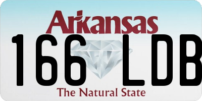 AR license plate 166LDB
