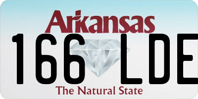 AR license plate 166LDE