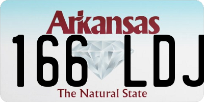 AR license plate 166LDJ