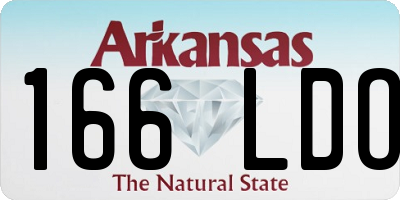 AR license plate 166LDO