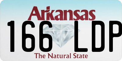AR license plate 166LDP
