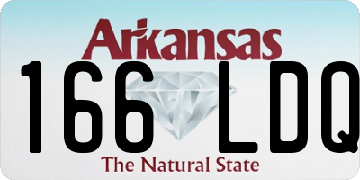 AR license plate 166LDQ