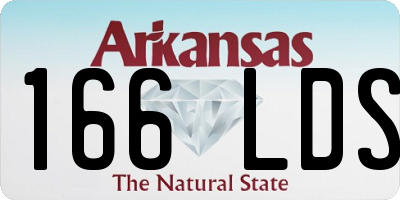 AR license plate 166LDS