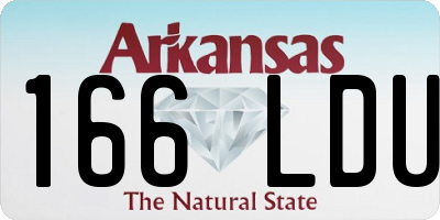 AR license plate 166LDU