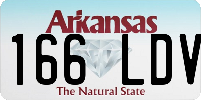 AR license plate 166LDV